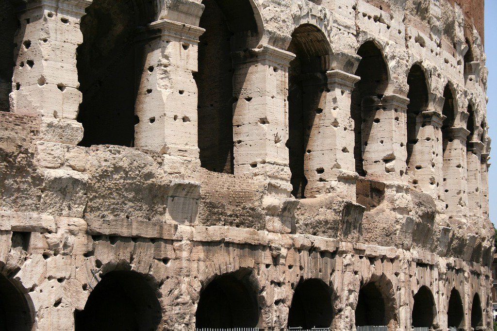 Colosseum roman italy, places monuments.